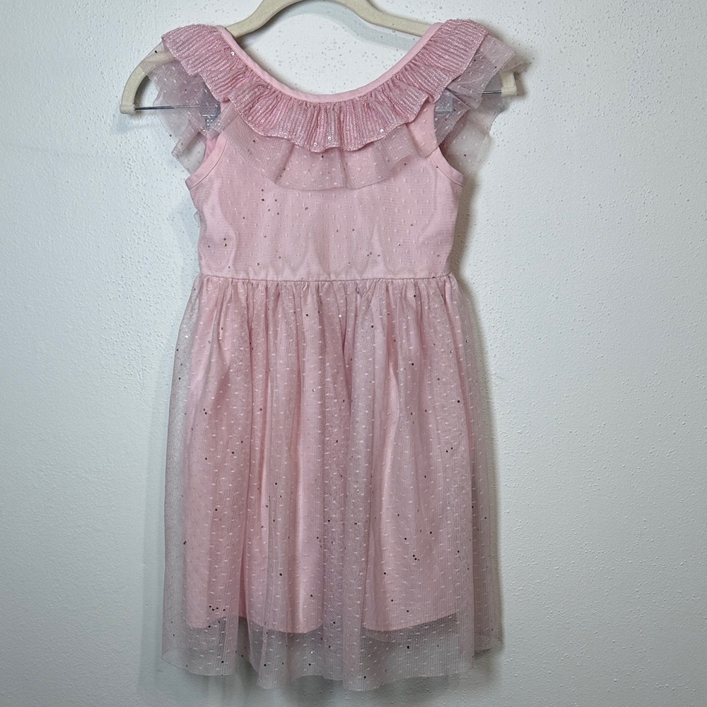Cat & Jack Light Pink Glitter Tulle Dress